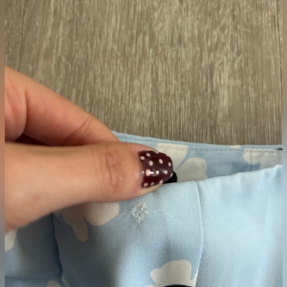 Princess Polly Shelly Mini Skirt- Blue Floral Size 2 - Picture 7 of 7